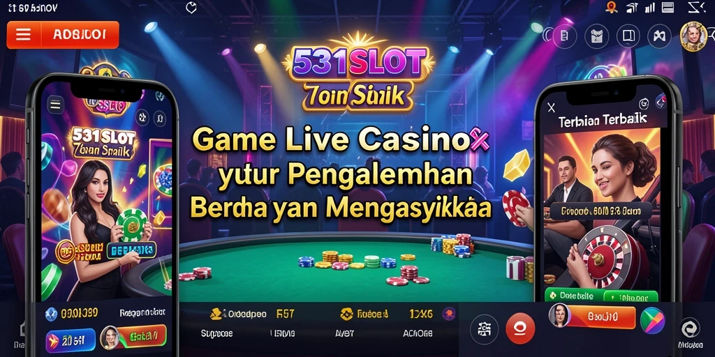 Tampilan gameplay Live Casino yang menarik di 531SLOT.