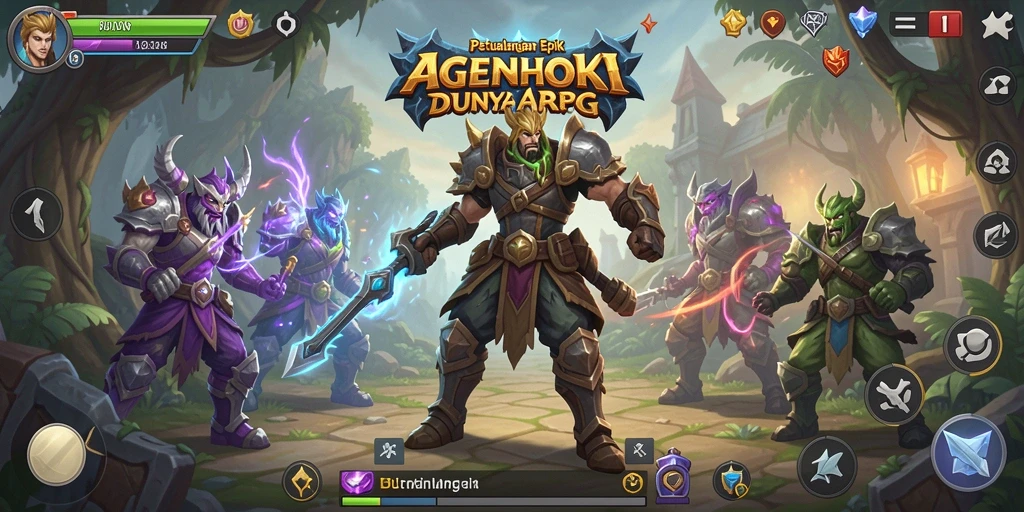 Tampilan gameplay AGENHOKI yang seru dan mendebarkan.