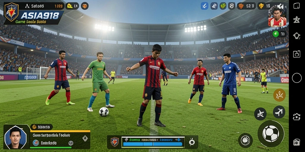 Screenshot menunjukkan gameplay mendebarkan dari ASIA918.