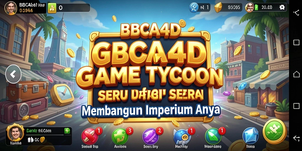 Tampilan gameplay BBCA4D yang menantang dan seru dalam membangun bisnis.