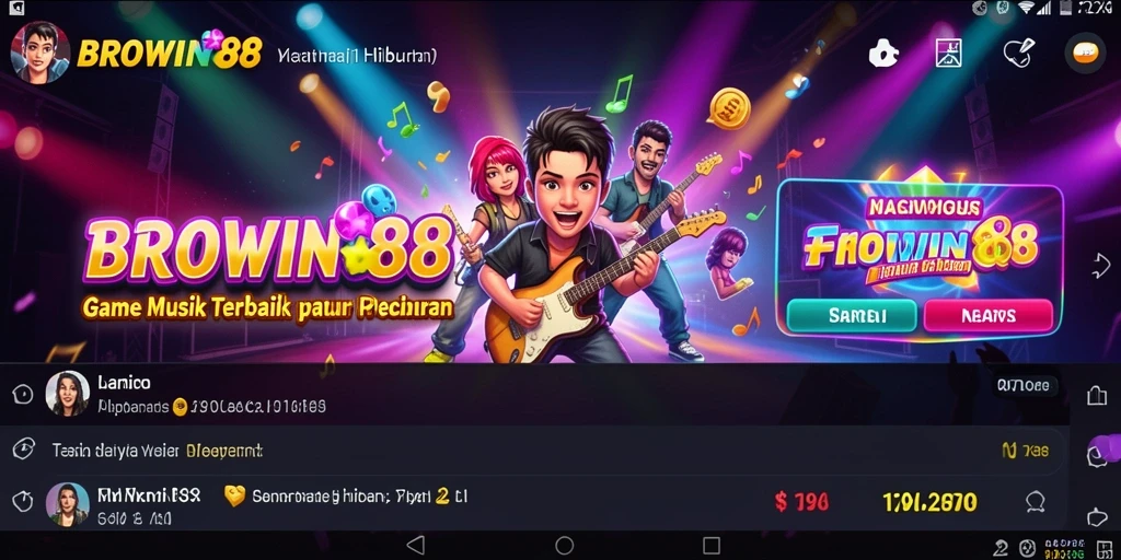 Tampilan gameplay BROWIN88 yang penuh warna dan interaktif.