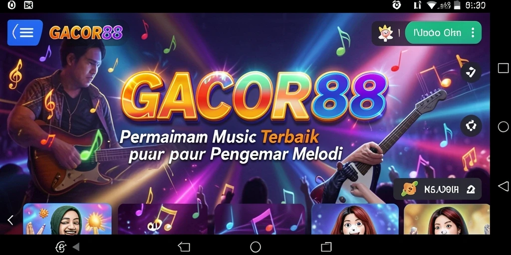 Tampilan menawan dalam gameplay musik GACOR88