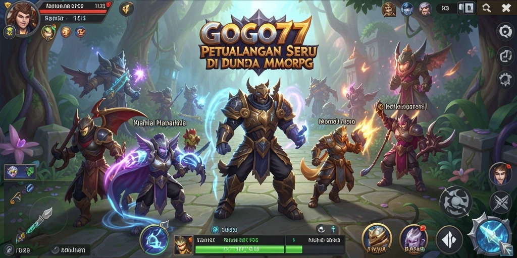 Screenshot GOGO77 menampilkan petualangan seru dalam dunia MMORPG.