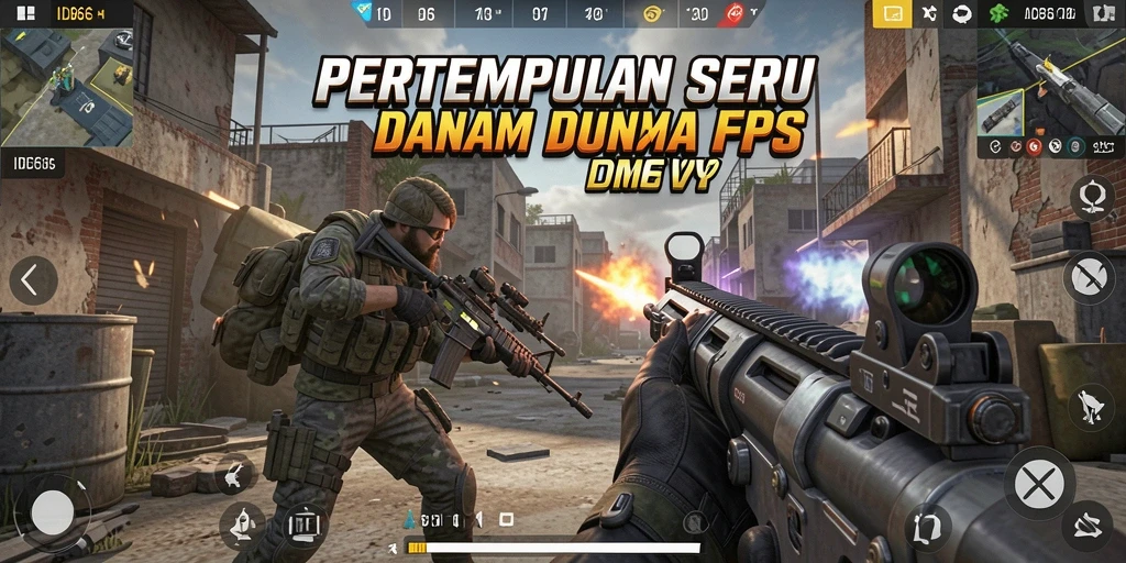 Gameplay mendebarkan di ID66 dengan aksi FPS yang intens.