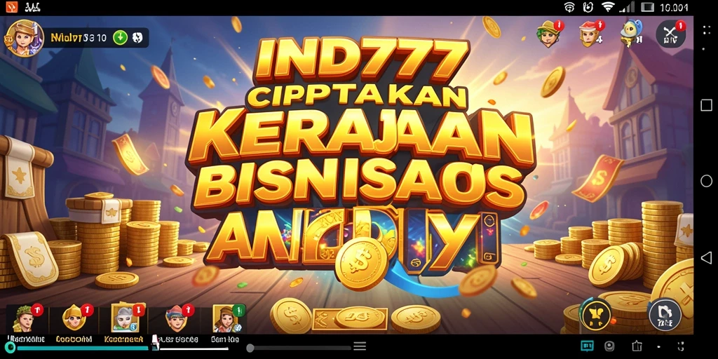 Tampilan gameplay menarik dari game Tycoon IND777 dengan strategi bisnis.