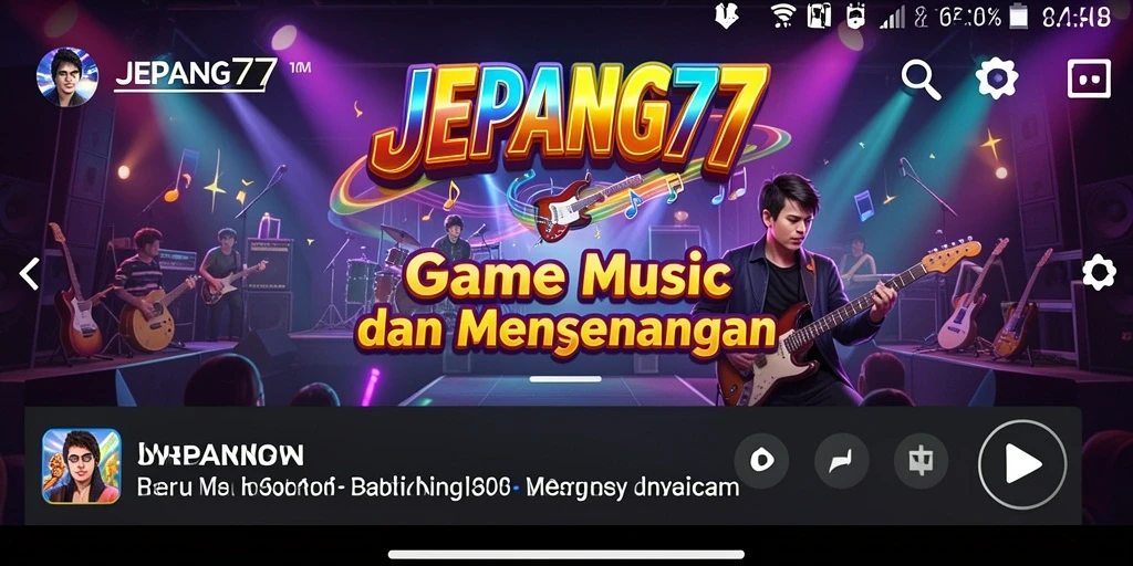 Tampilan gameplay seru saat menyanyikan lagu-lagu favorit.