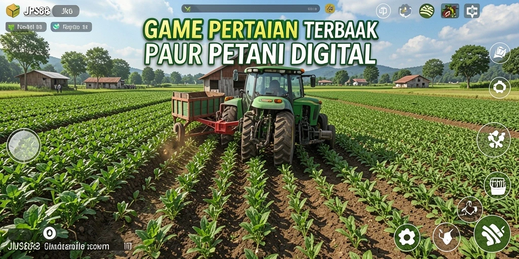 Gameplay JPS88 yang menampilkan aktivitas pertanian yang seru dan menarik.