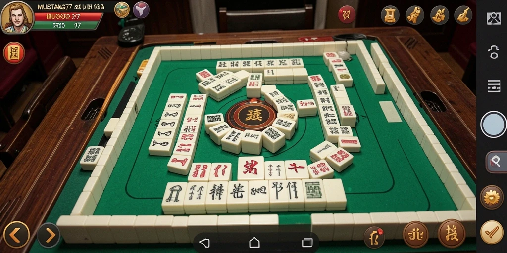 Screenshot gameplay MUSTANG77 yang menarik dengan tantangan Mahjong.