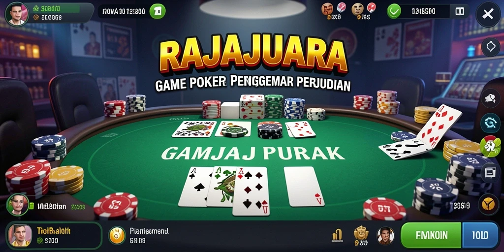 Tampilan menarik dalam gameplay RAJAJUARA poker yang seru.