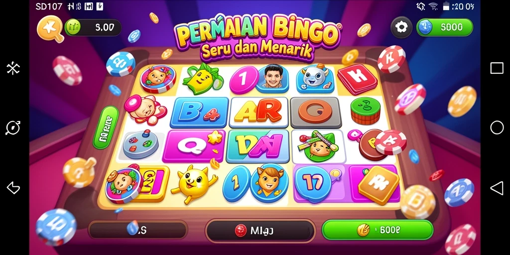 Tampilan menarik dari gameplay Bingo di SD107.